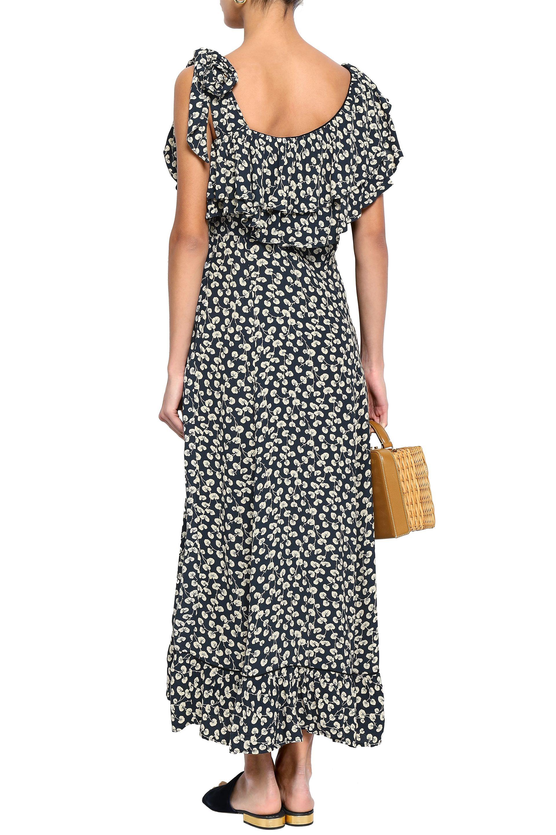 ganni one shoulder dress