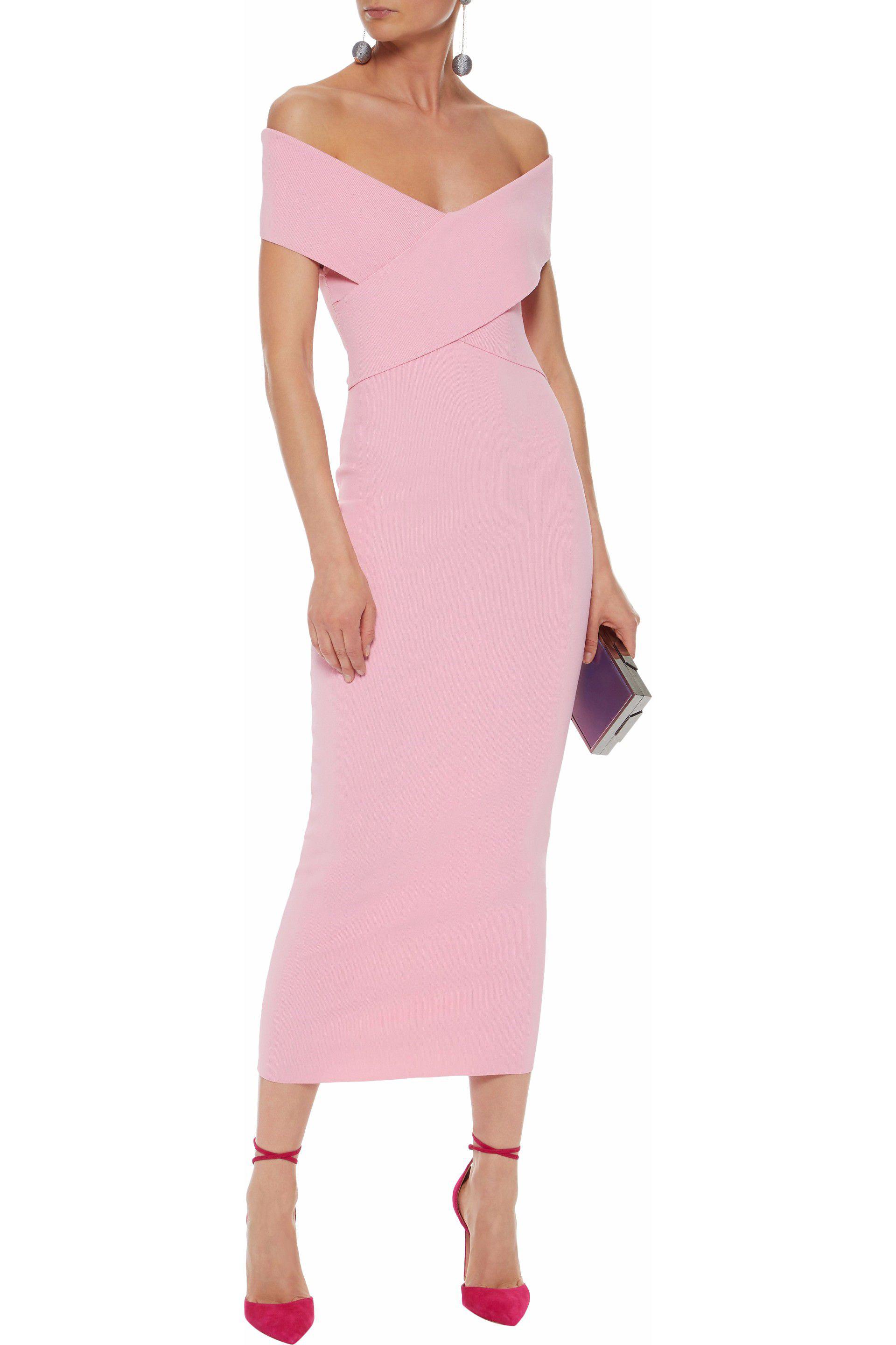 solace london pink cecile sheath