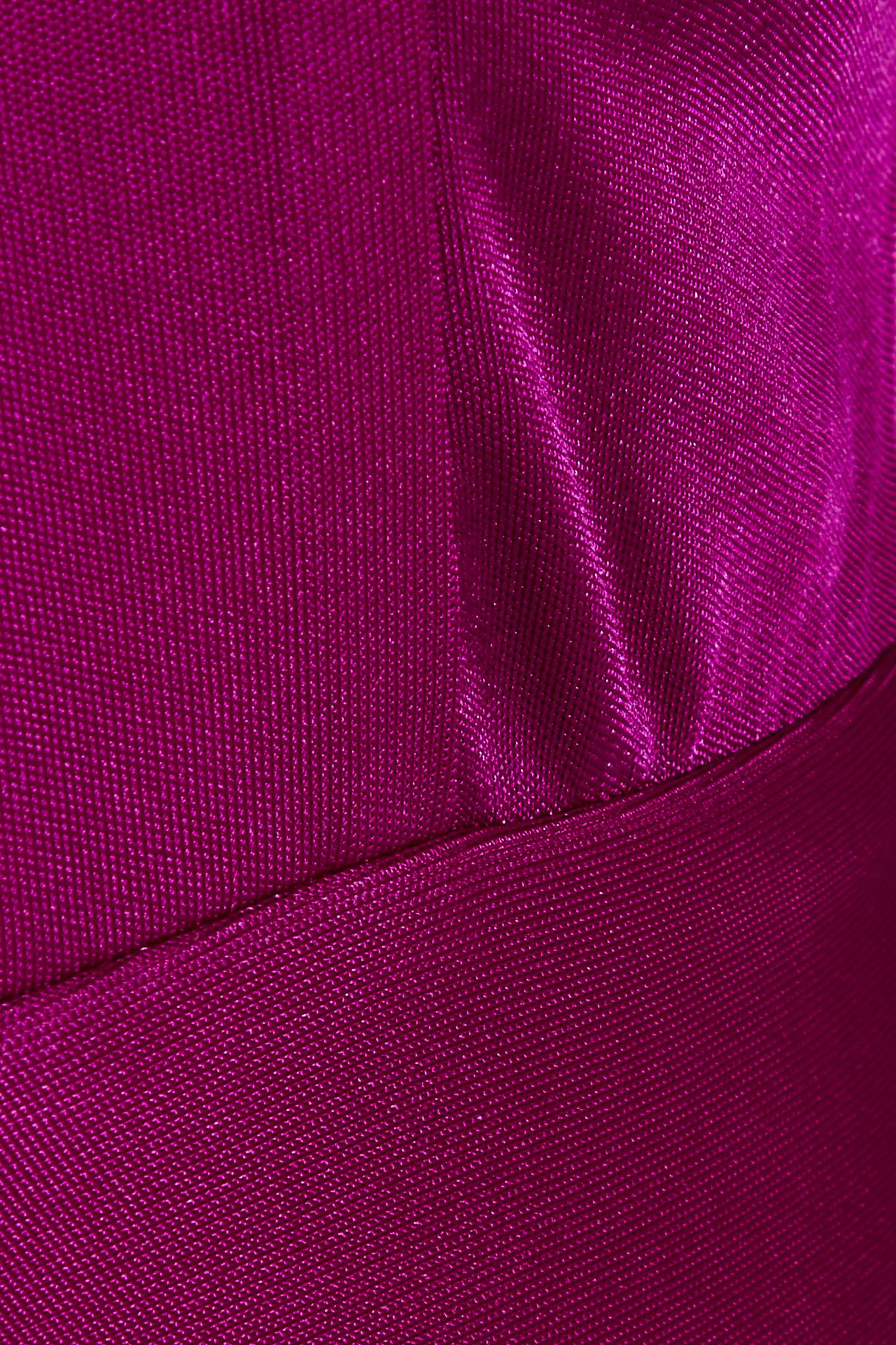 magenta satin jersey dress