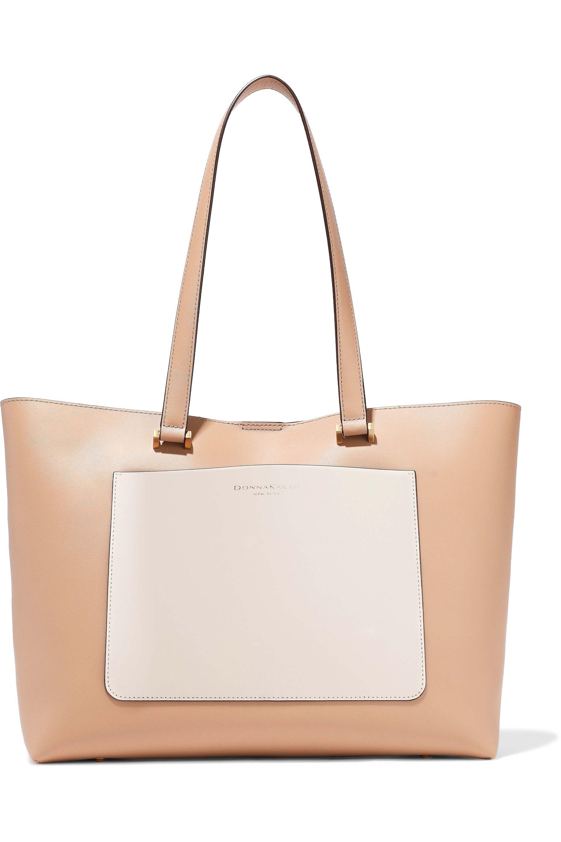 donna karan leather tote