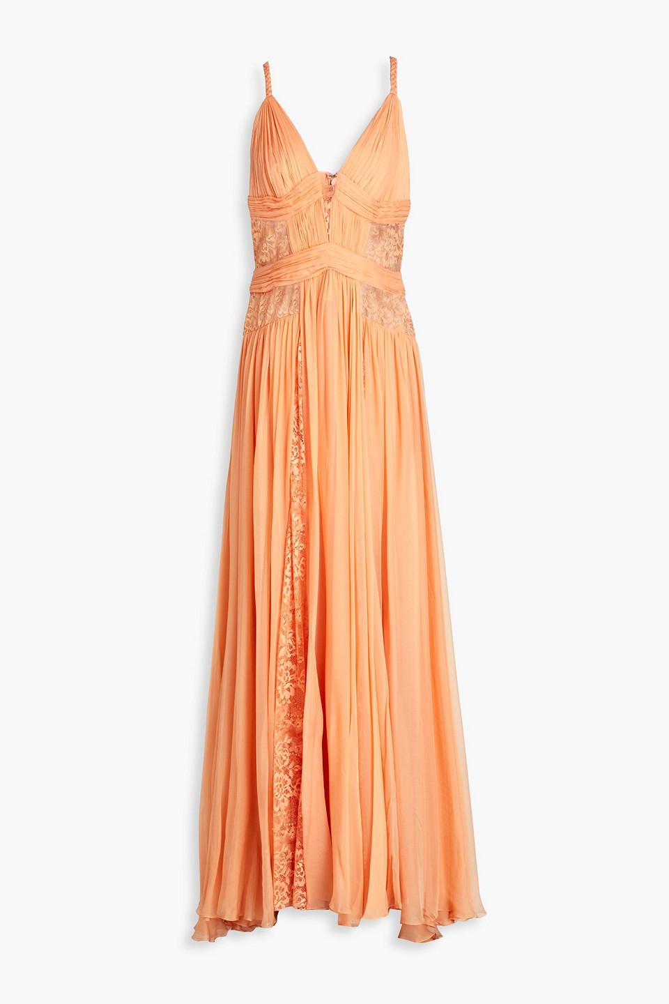 white christmas dresses ZUHAIR MURAD - Off-The-Shoulder Silk Chiffon Maxi Dress
