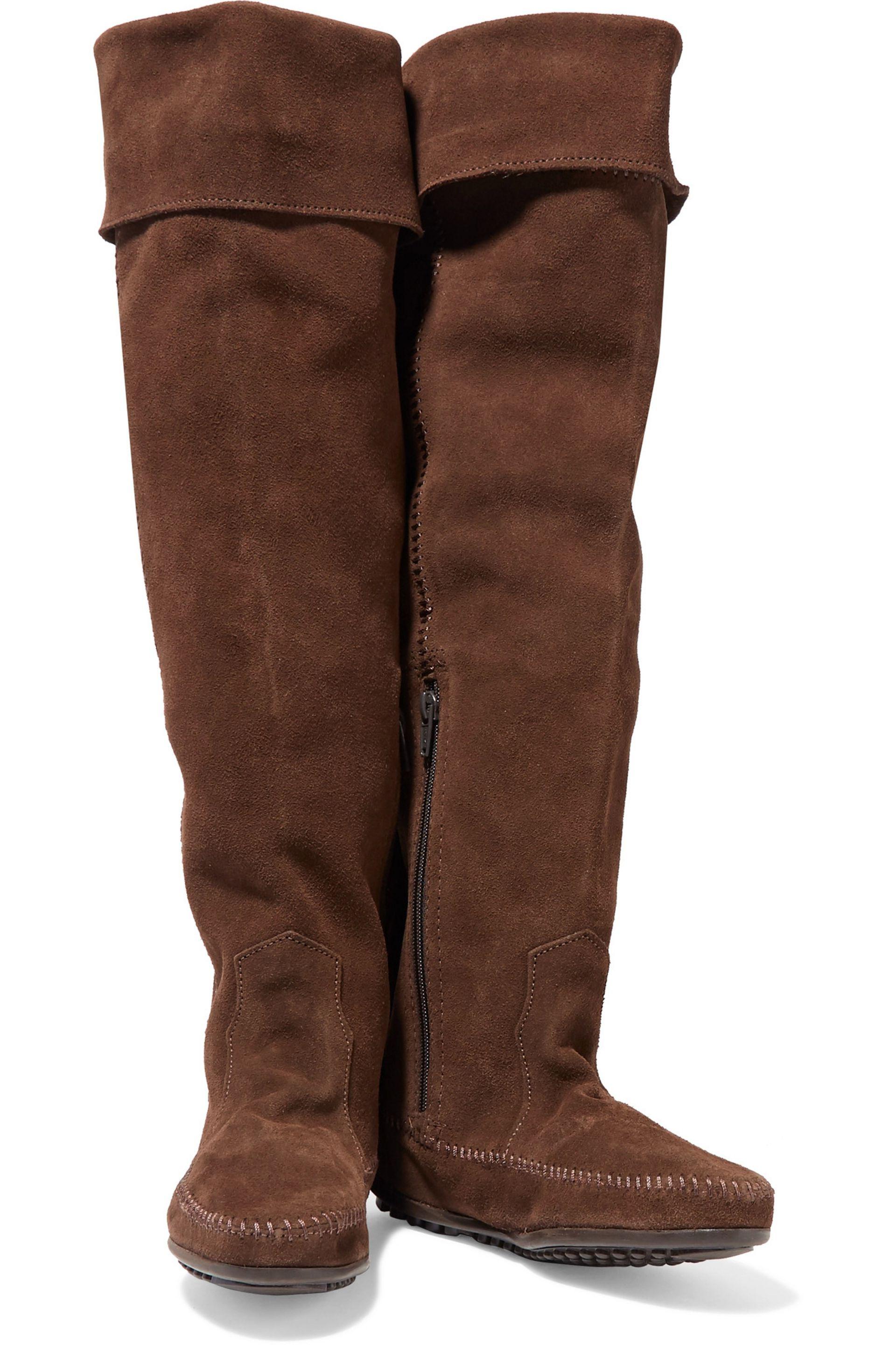 minnetonka suede boots