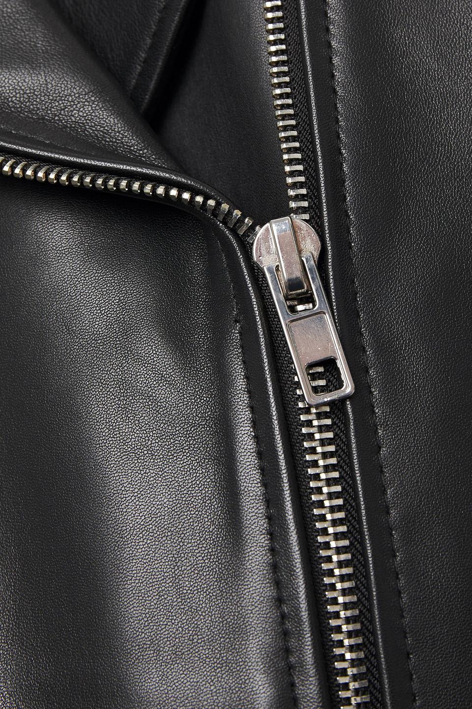 sandro veinarde leather jacket