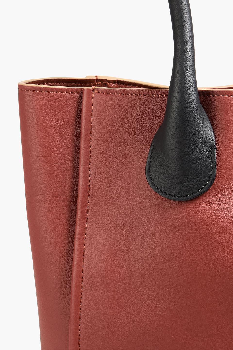Chloé Joyce Leather Tote in Red | Lyst