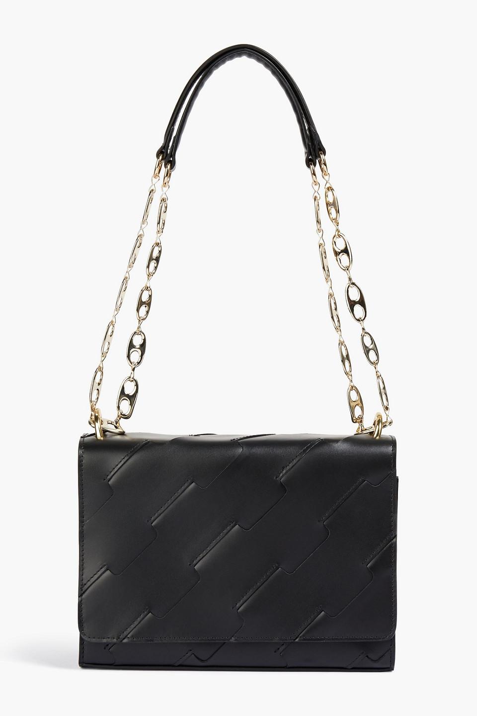 バッグ・カバンその他 Wallet On Chain - Rabanne - Leather - Black Paco Rabanne Woven Leather Shoulder Bag in Black | Lyst UK