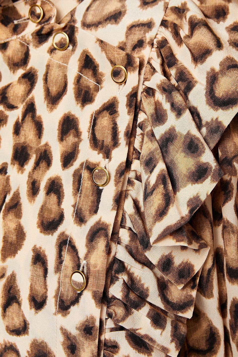 Zimmermann Lucky Ruffled Leopard-print 