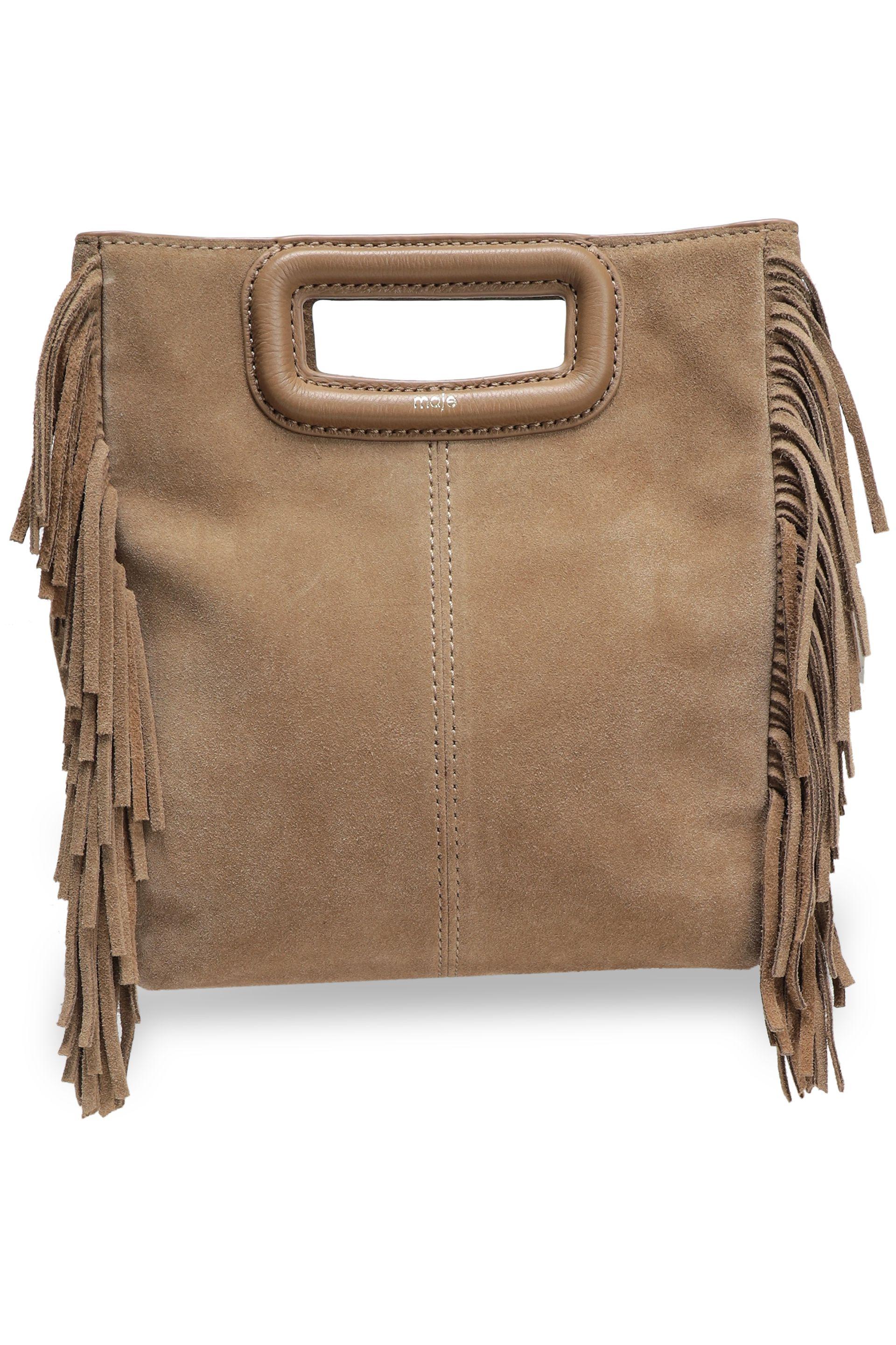 suede fringe handbag