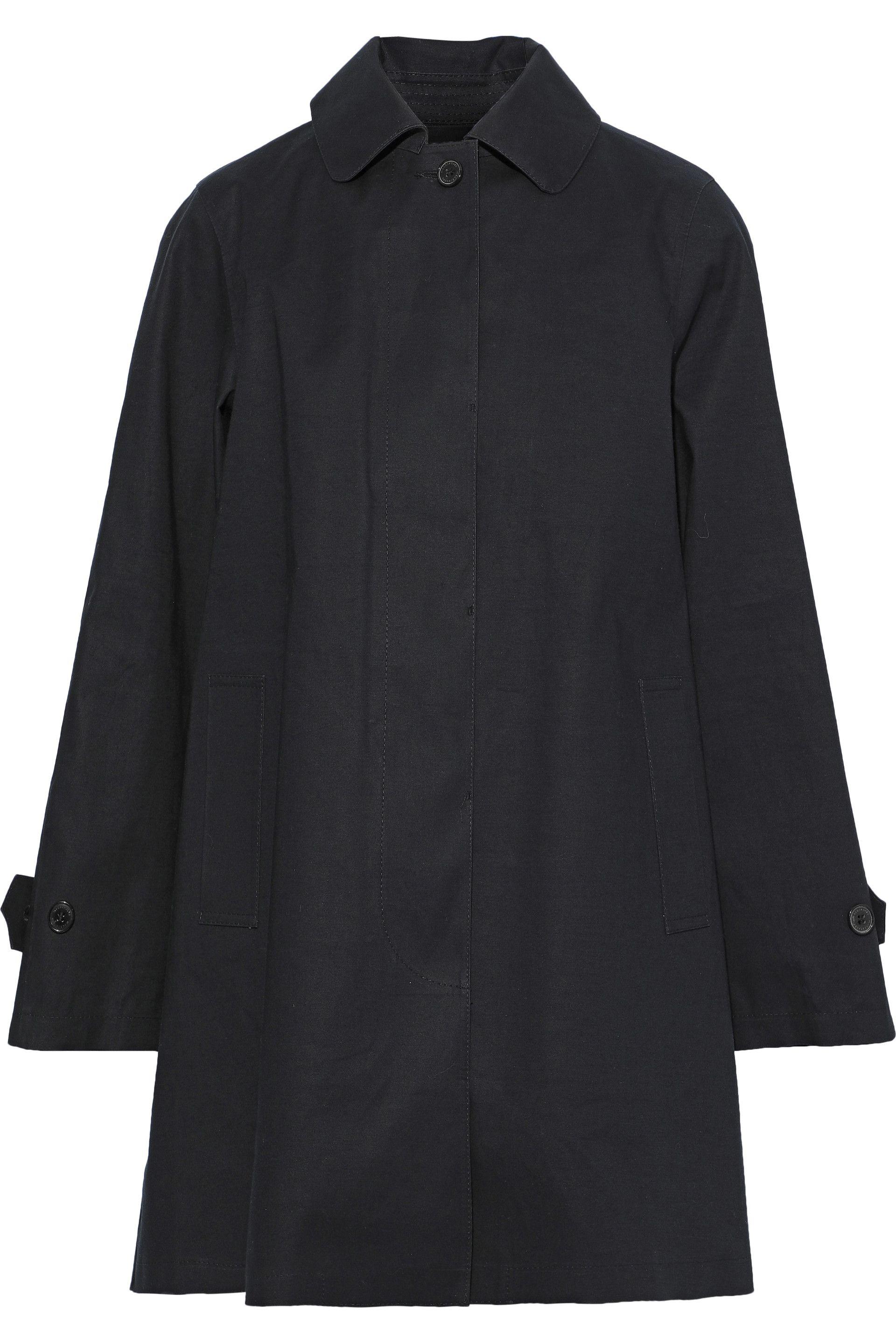 Mackintosh Convertible Bonded Cotton Trench Coat Black - Lyst