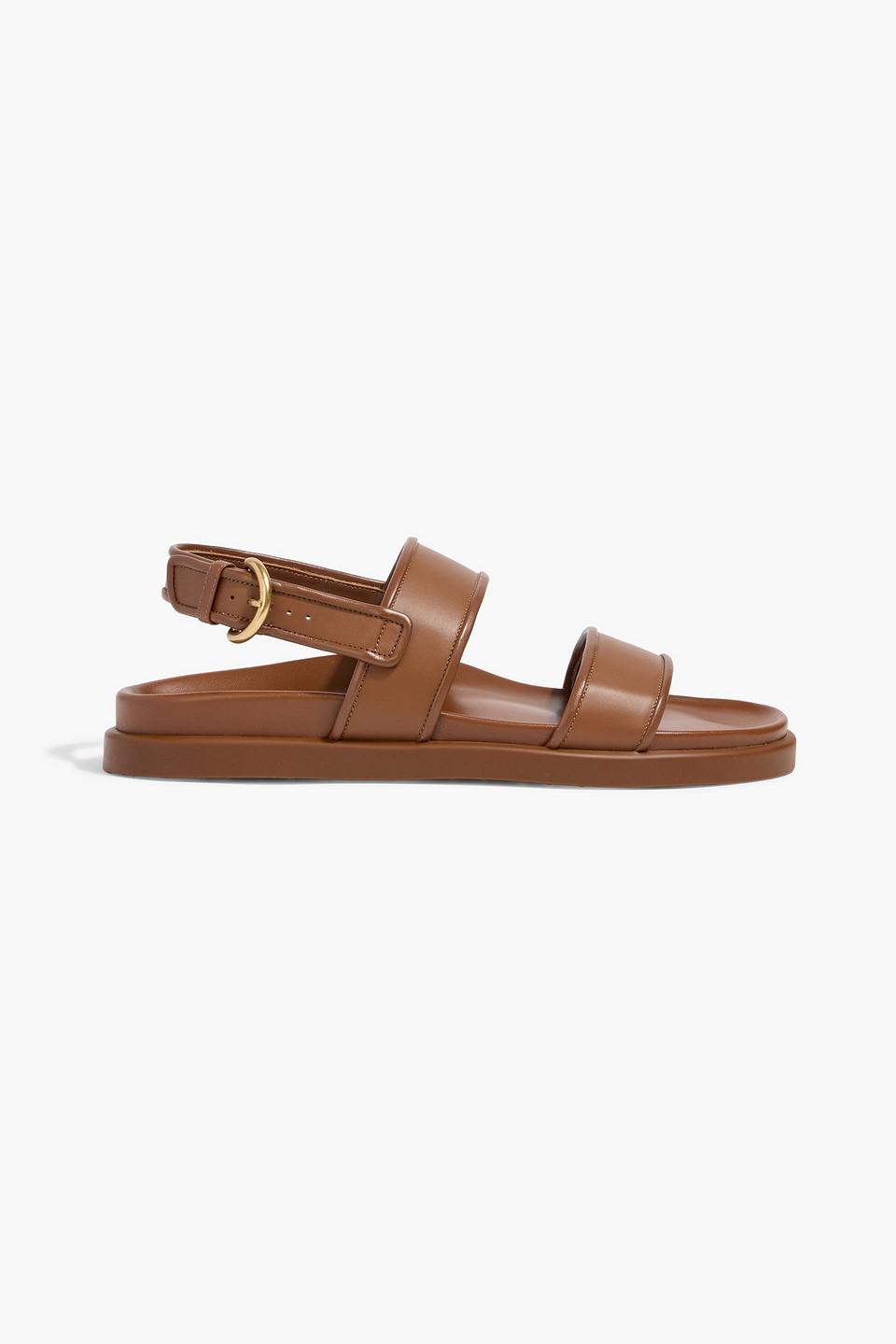 Gianvito Rossi Bilbao Leather Sandals in Brown for Men | Lyst