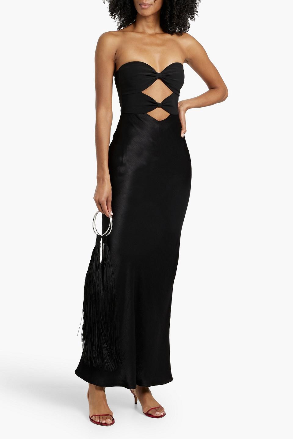 bec and bridge black mesh dress Bec & Bridge Victoria Asym Dress Black main image 0