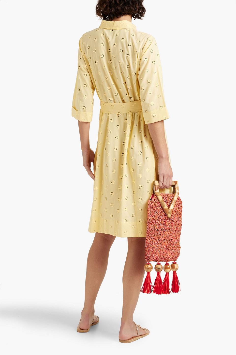 slim fit dress slacks The Carolyn Dress in Pale Yellow Striped Gauze Pale Yellow Striped Gauze / 2022SP342 PYSG / 0
