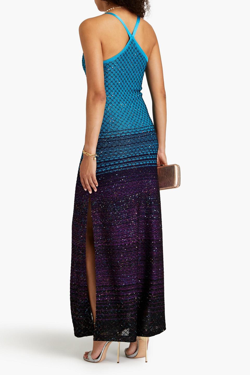 knit open back maxi dress Taupe Knit Crochet Lace Sheer Sleeveless Halter Neck Open Back Maxi Dress  /3-2-1