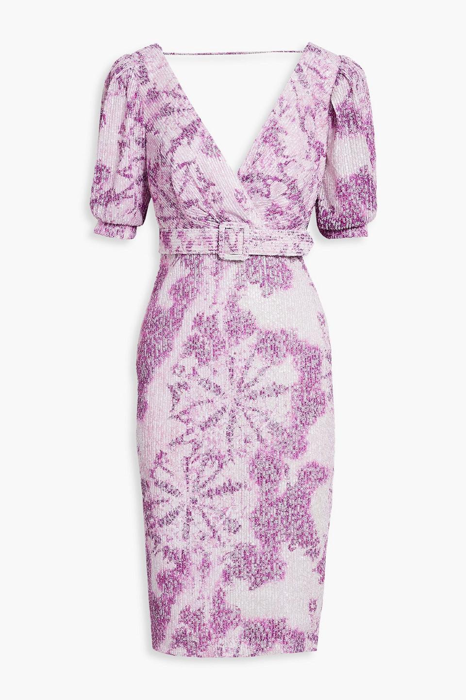Badgley Mischka Superstar sheer gown - Purple