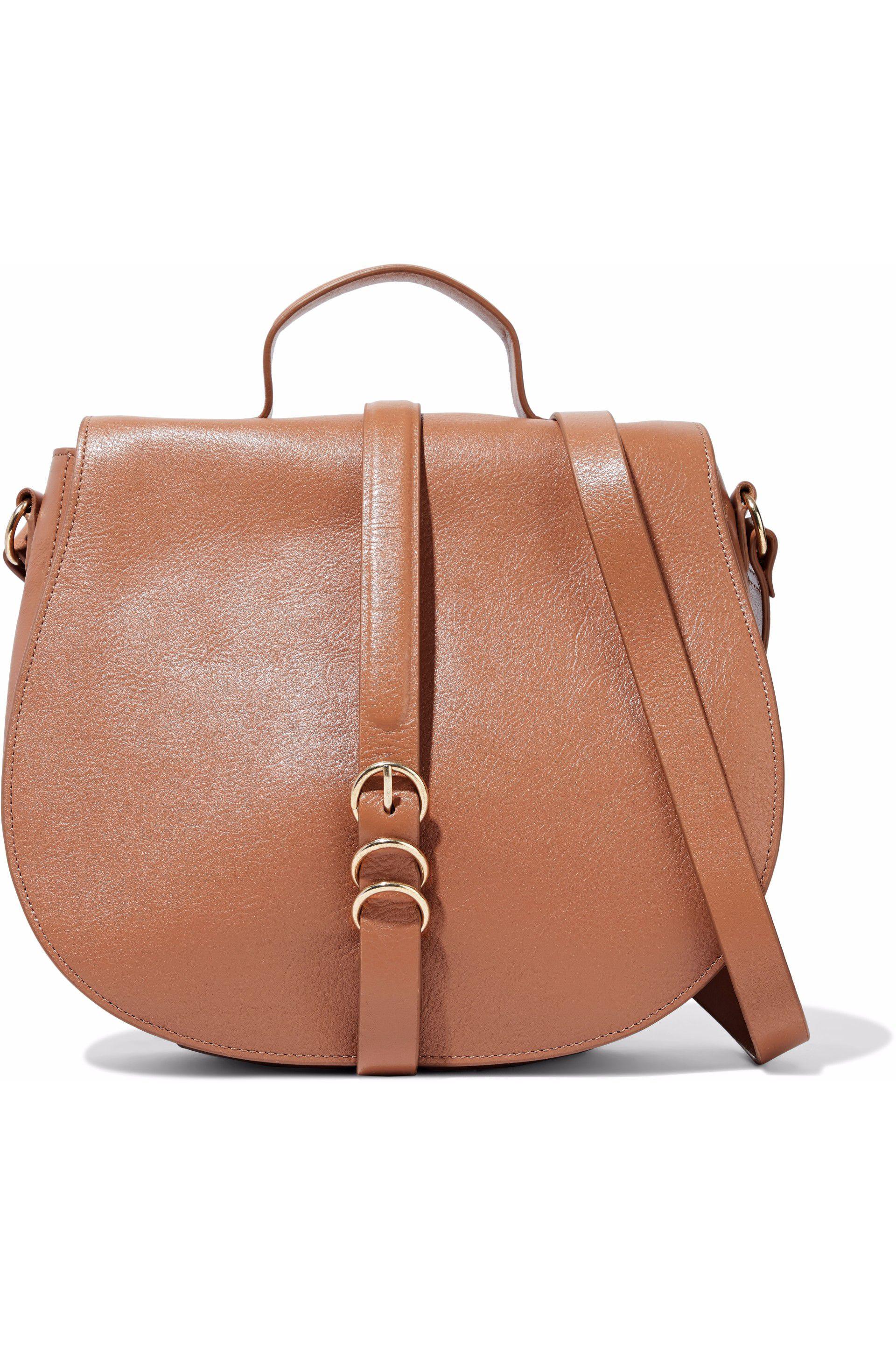 halston heritage leather shoulder bag