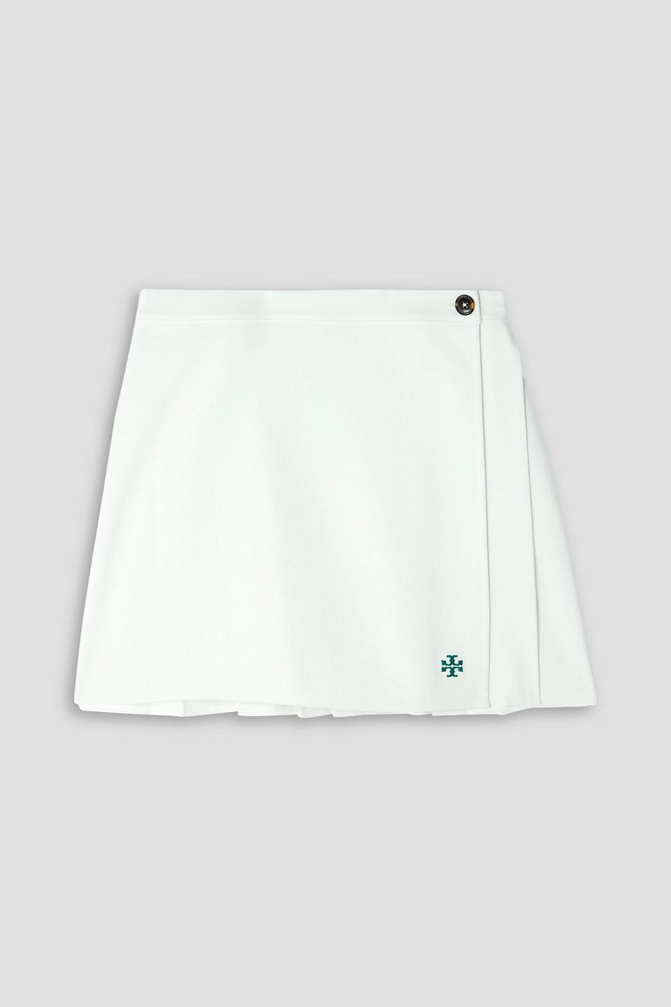 Tory Sport Embroidered Pique Tennis Skirt in White Lyst UK