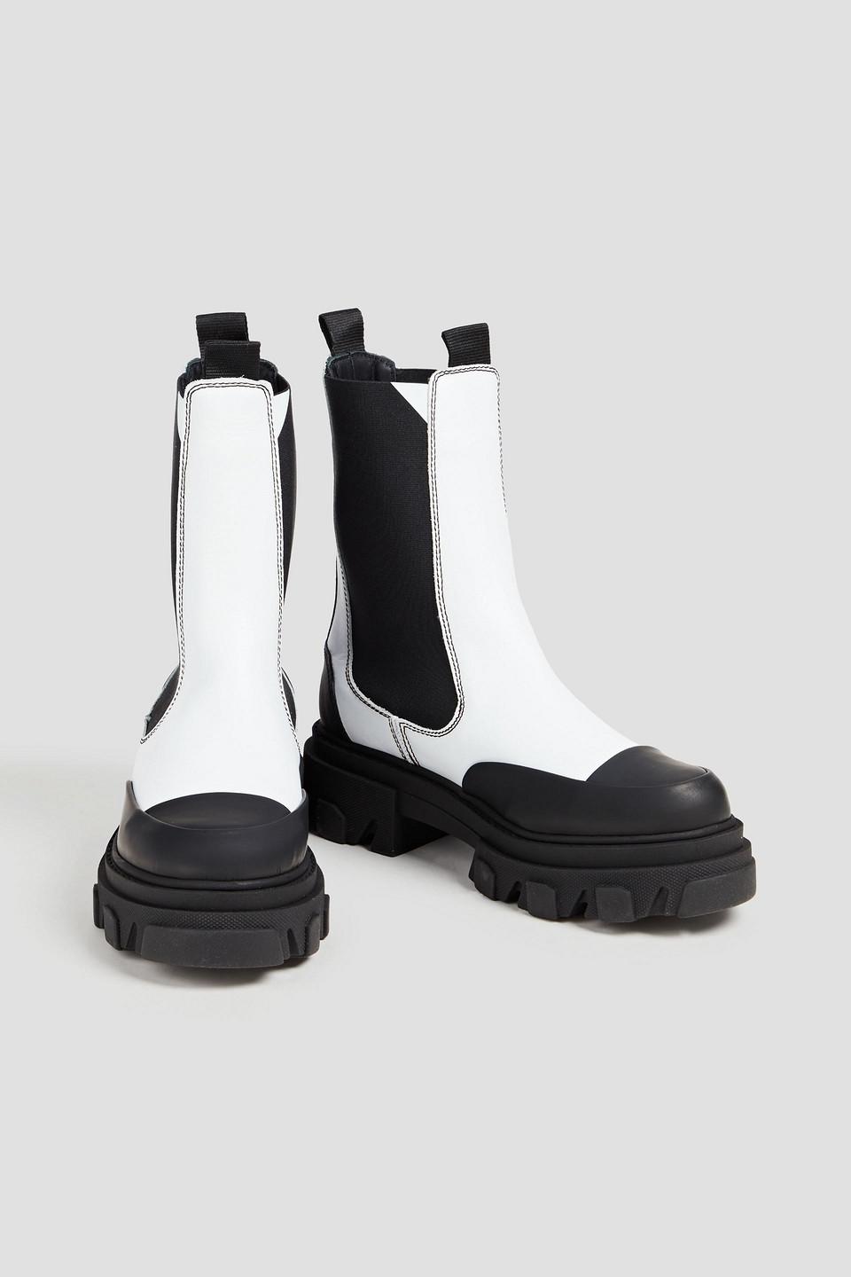 Ganni boots white hotsell