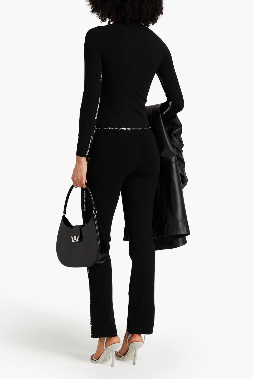 【送料&関税込】T by Alexander Wang Black Stretch Nylon Swea T By Alexander Wang Turtlenecks for Women | Online Sale up