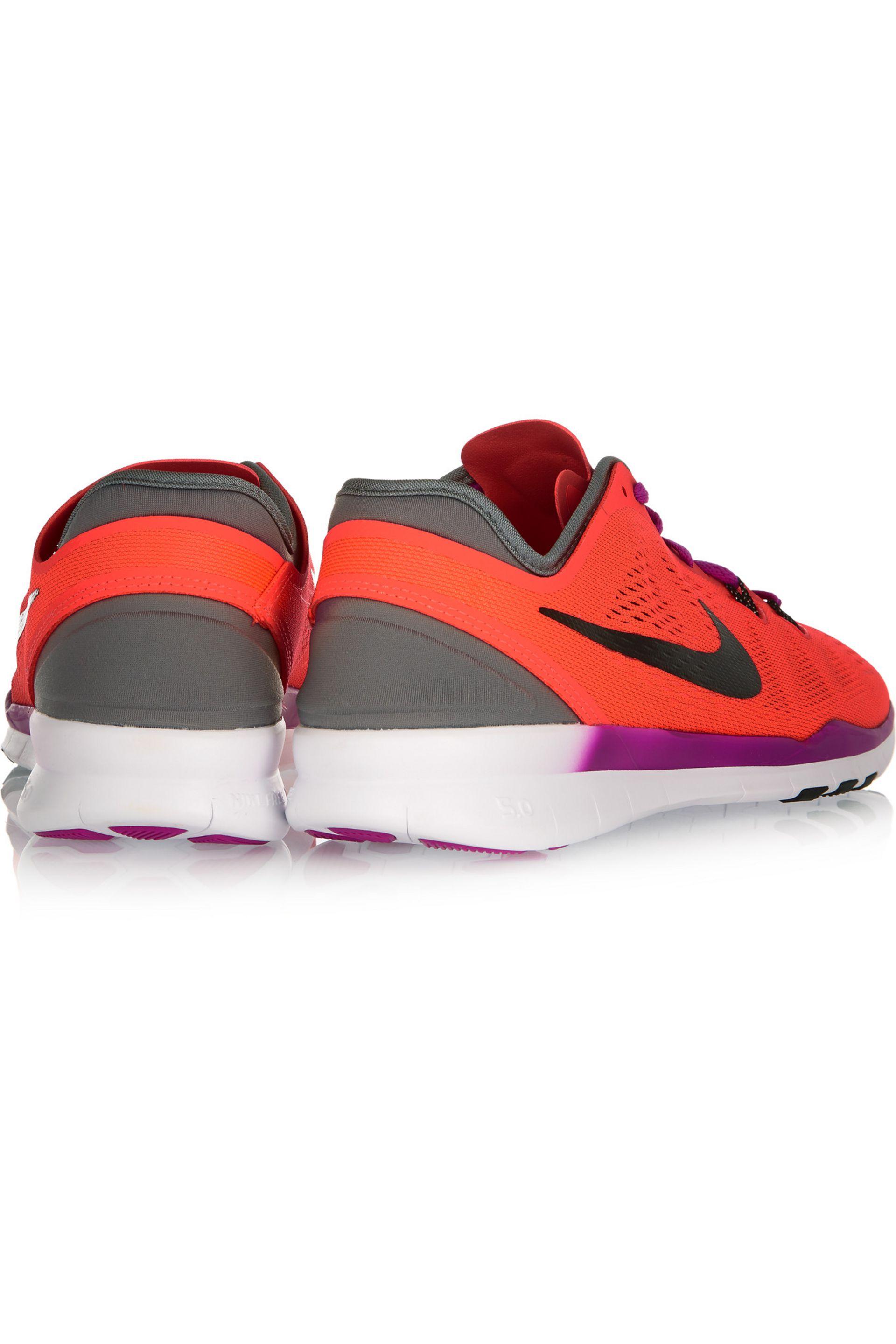 Nike Free 5.0 Mesh Sneakers Orange Lyst