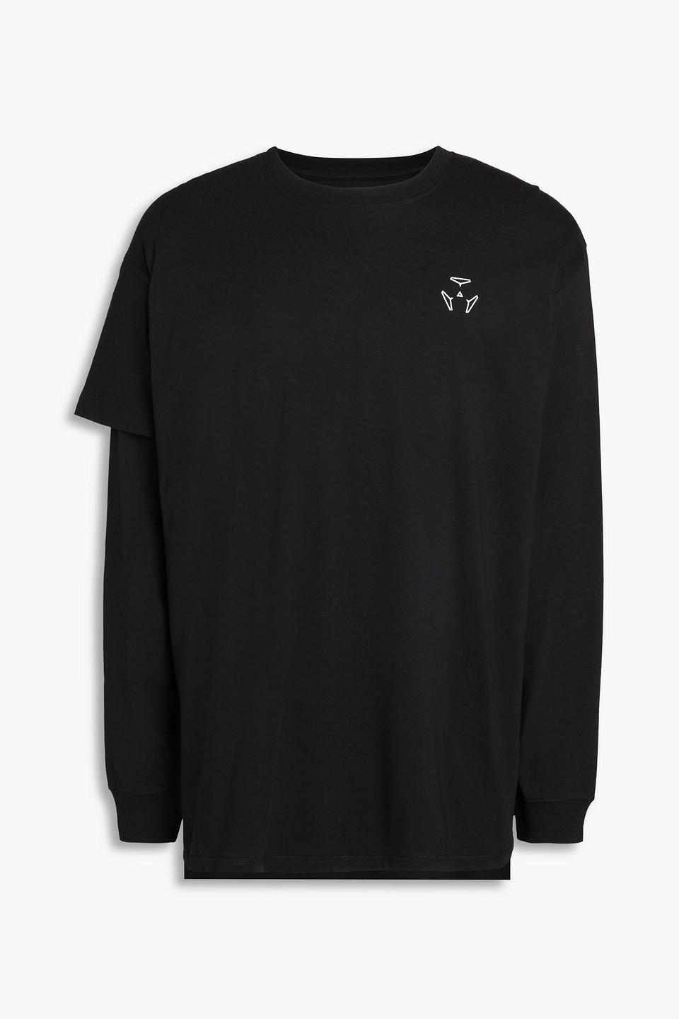 ACRONYM HD JERSEY LONG SLEEVE SHIRT LA6B-DS BLACK Sサイズ アクロニウム ハイデンシティージャージーロングスリーブシャツ SS17 Acronym HD Jersey Long Sleeve Shirt in Black | FWRD