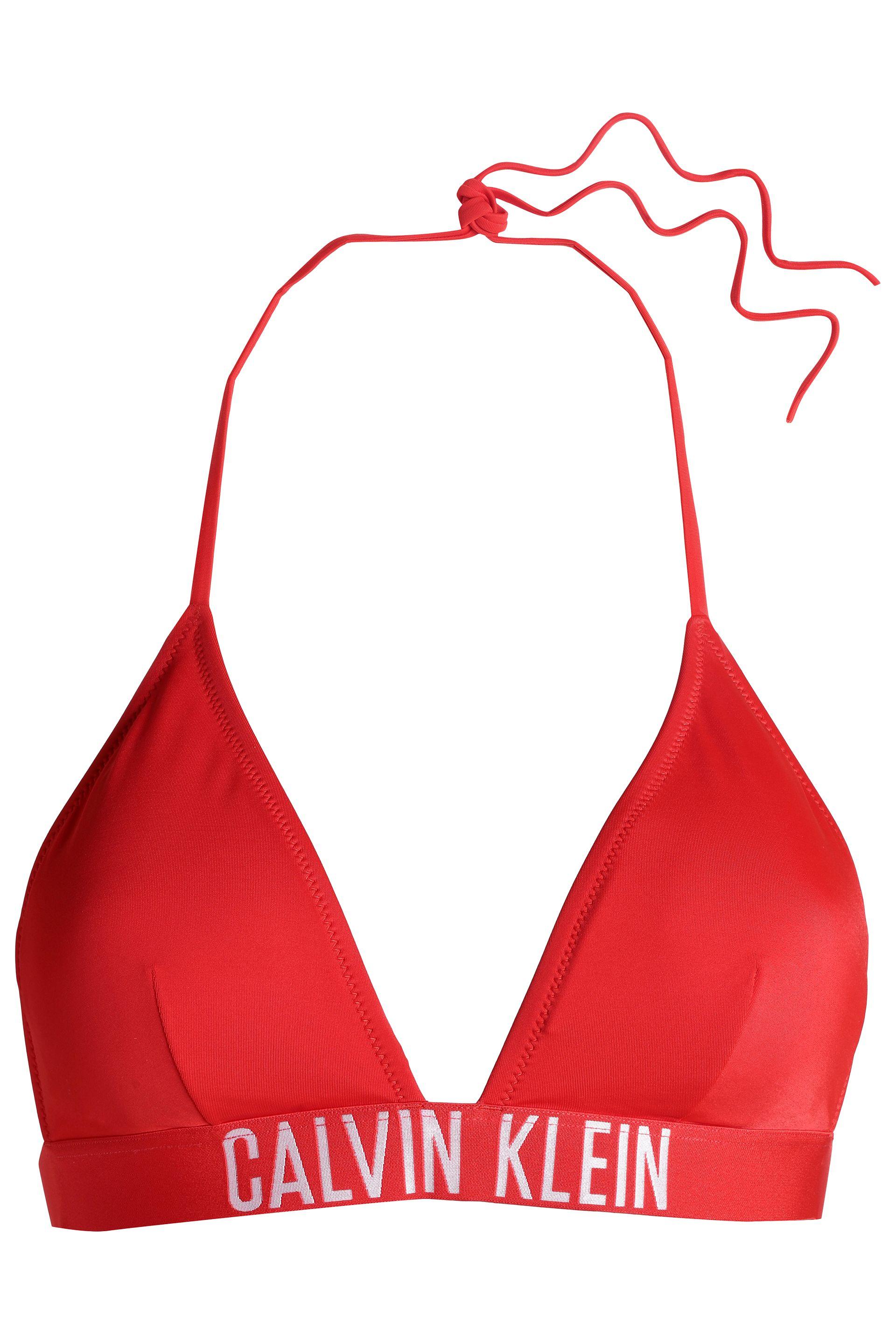 calvin klein red bikini top