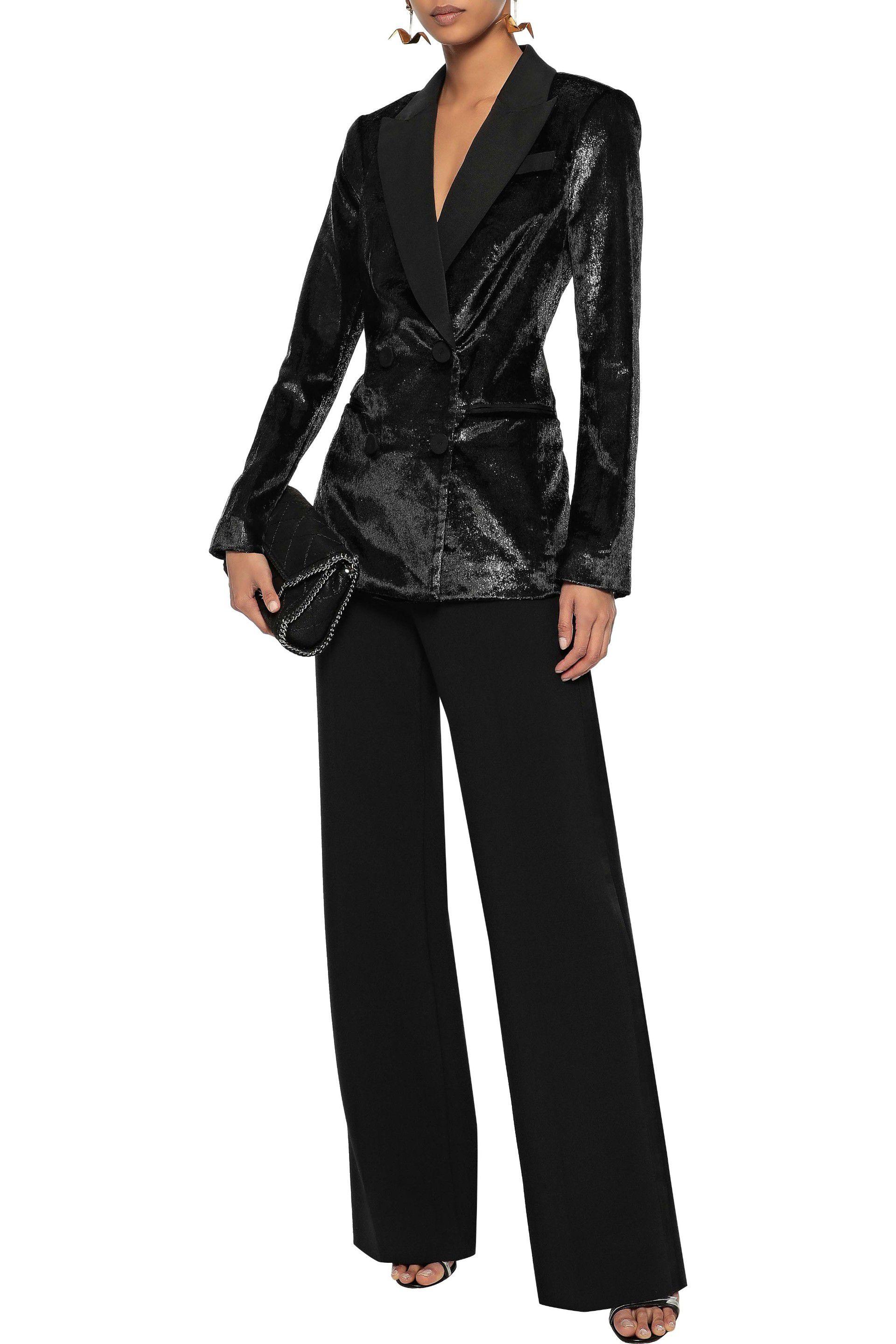 rachel zoe velvet suit