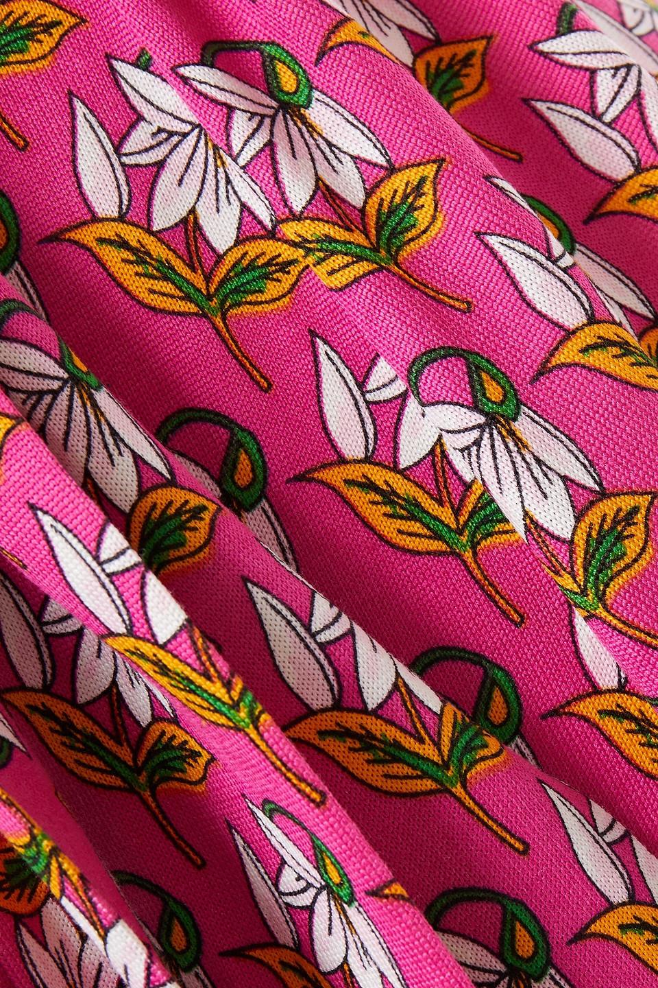Diane von Furstenberg New Jeanne Two Printed Silk-jersey Wrap Dress in Pink