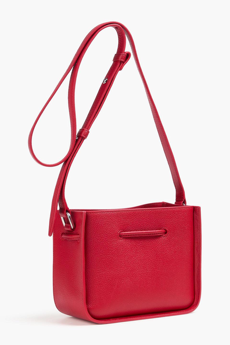 セール 3.1 Phillip Lim 編み込みレザー バケットバッグ レッド セール 3.1 Phillip Lim 編み込みレザー バケットバッグ レッド