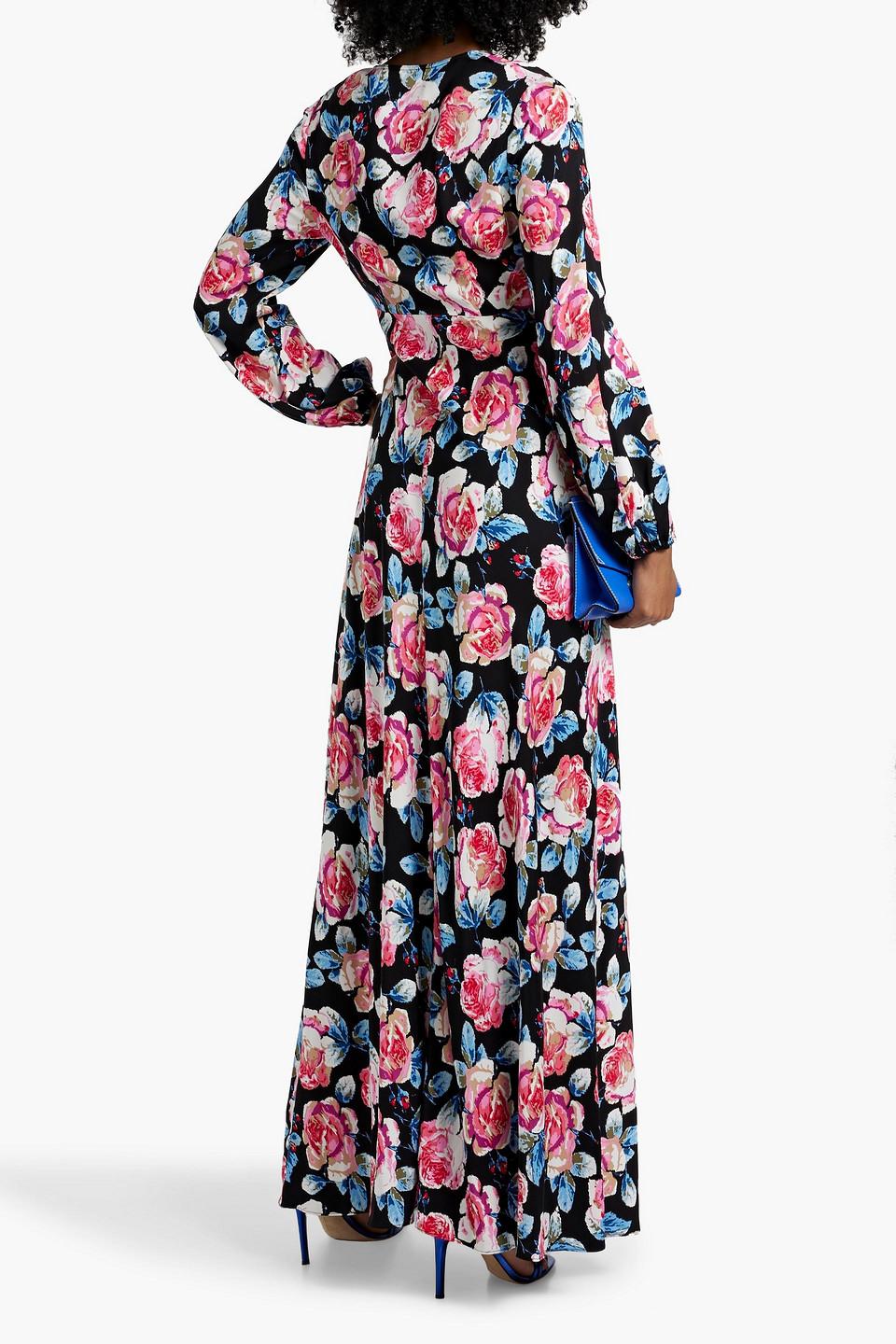 DIANE VON FURSTENBERG フローラル 織地 マキシワンピース Diane von Furstenberg Floral Dresses for Women | Lyst