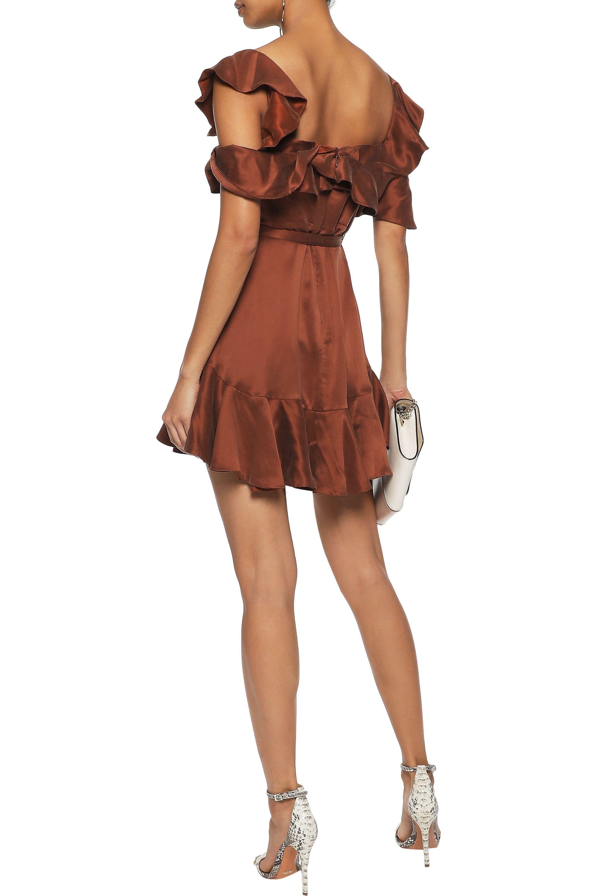 zimmermann cold shoulder dress