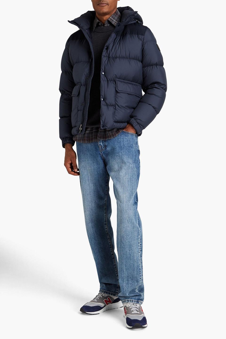 Woolrich Sierra Supreme Quilted Shell Hooded Down Jacket in Blue for Men |  Lyst