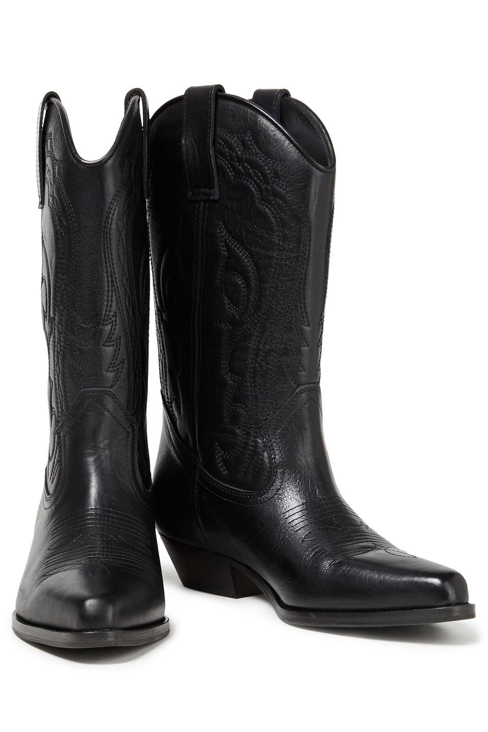 BA&SH Paris Cidie Womens Boots Black US 9 (Fr 40) With Dust Bag