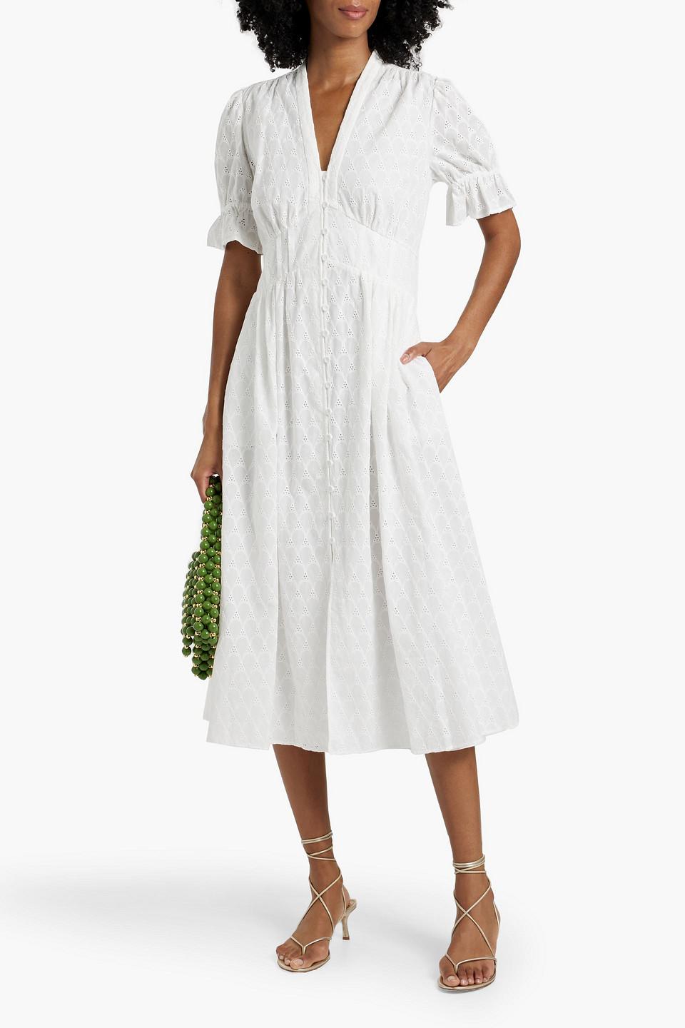 erica cotton midi dress Erica printed cotton midi dress in multicoloured - Diane Von Furstenberg