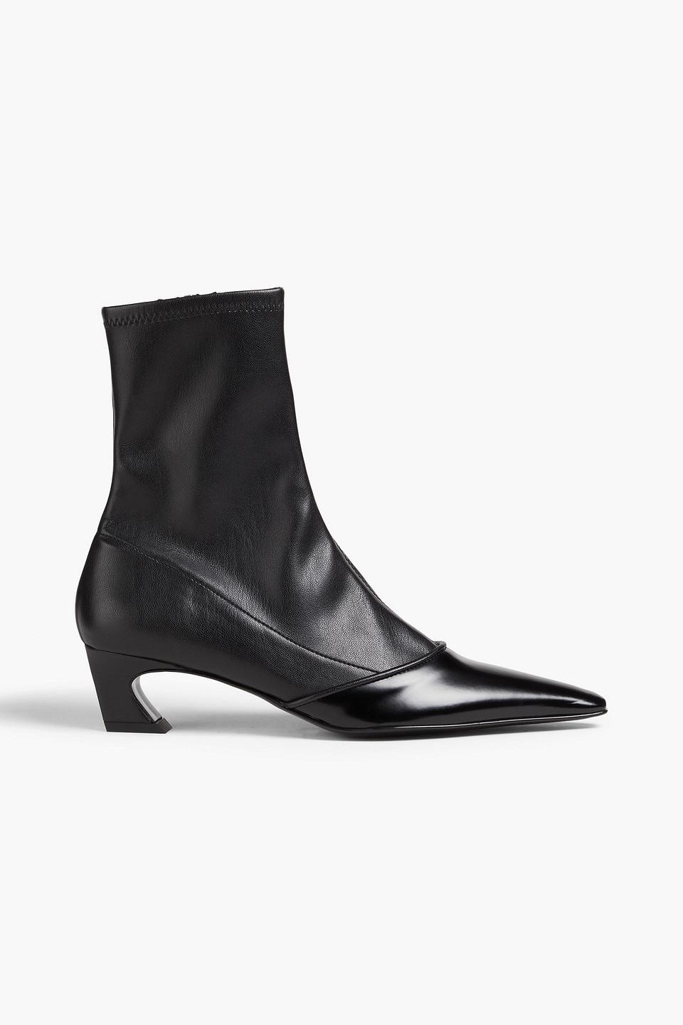 Acne Studios Faux Leather Ankle Boots in Black Lyst UK