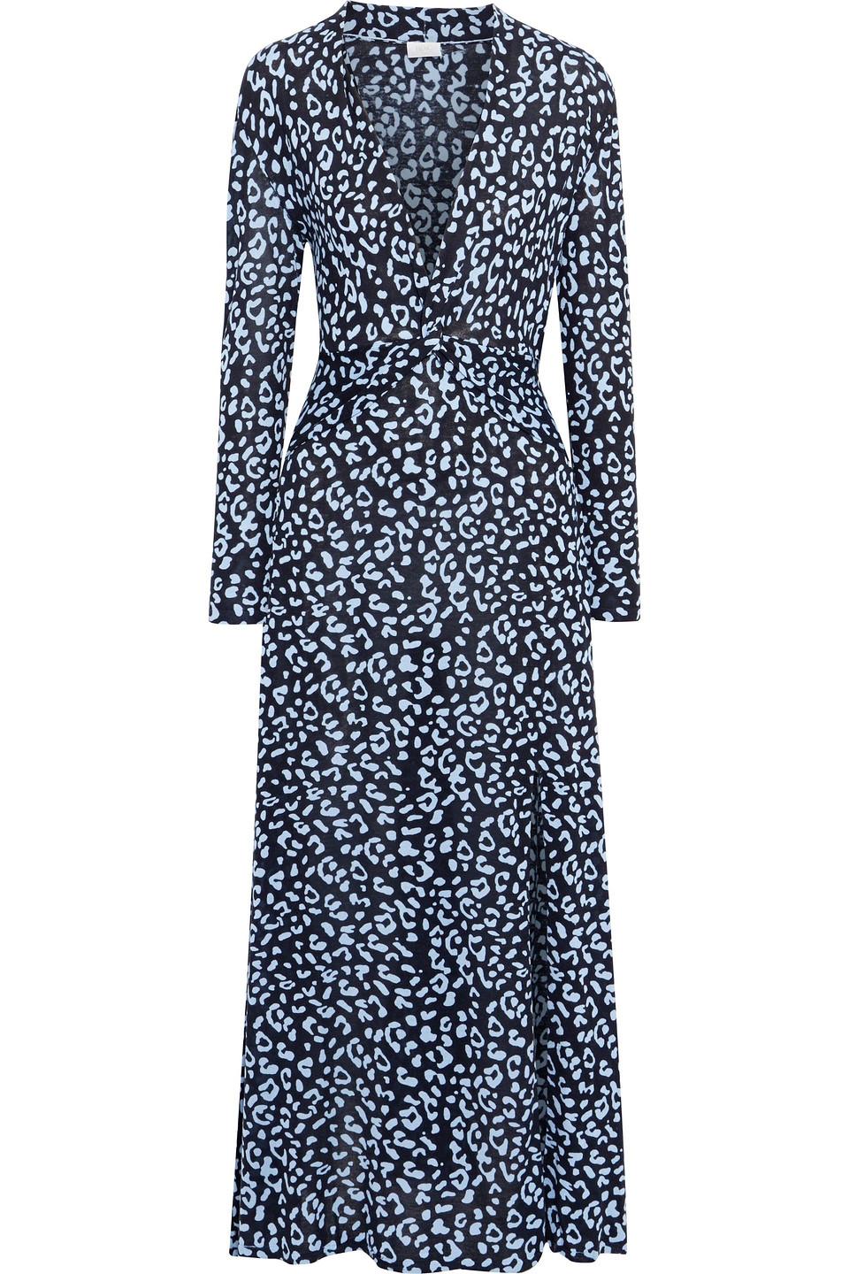 NEW Rixo London Adriana Animal-Print Silk Maxi Dress Sz XS,S M,L,XL 