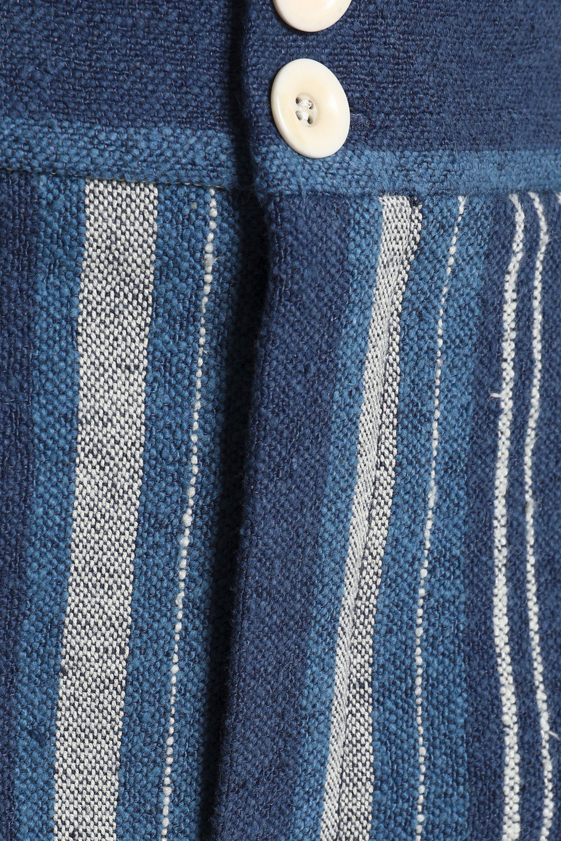 Chloé Chloé Striped Cotton-blend Flared Pants Blue - Lyst