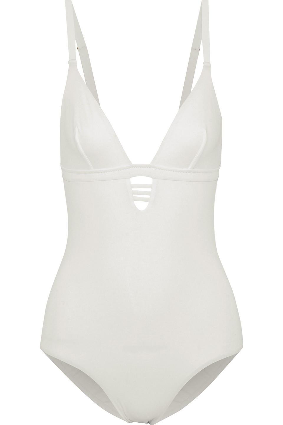 Melissa Odabash Synthetic Amazon Cutout Swimsuit in White - Lyst
