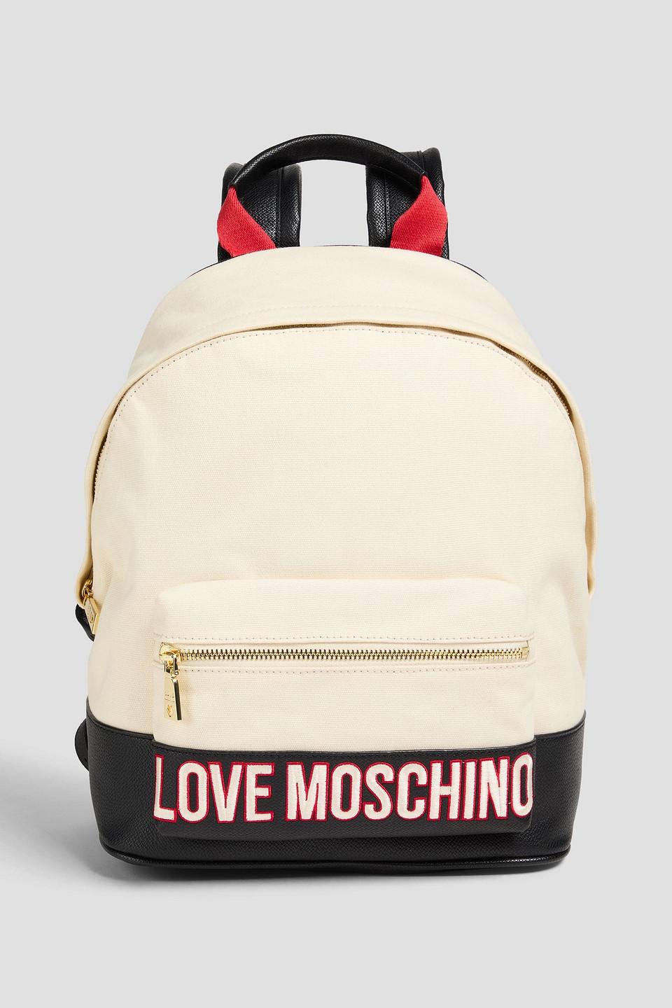 Moschino backpack white sale