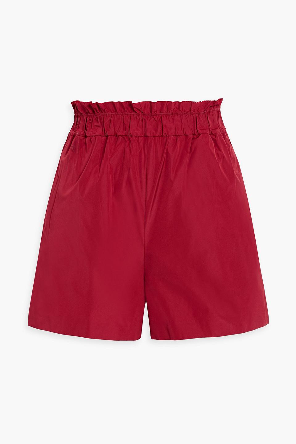 RED VALENTINO★素敵!Lace-up ruffled cotton-blend shorts RED Valentino Shorts for Women | Online Sale up to 84% off
