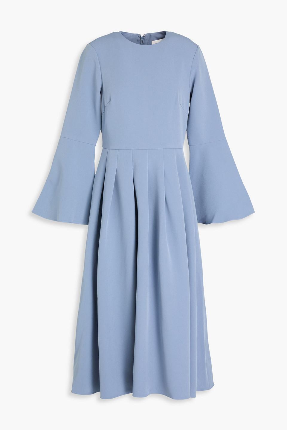 open lace back dress One-shoulder Pleated Crepe Dress main image 0