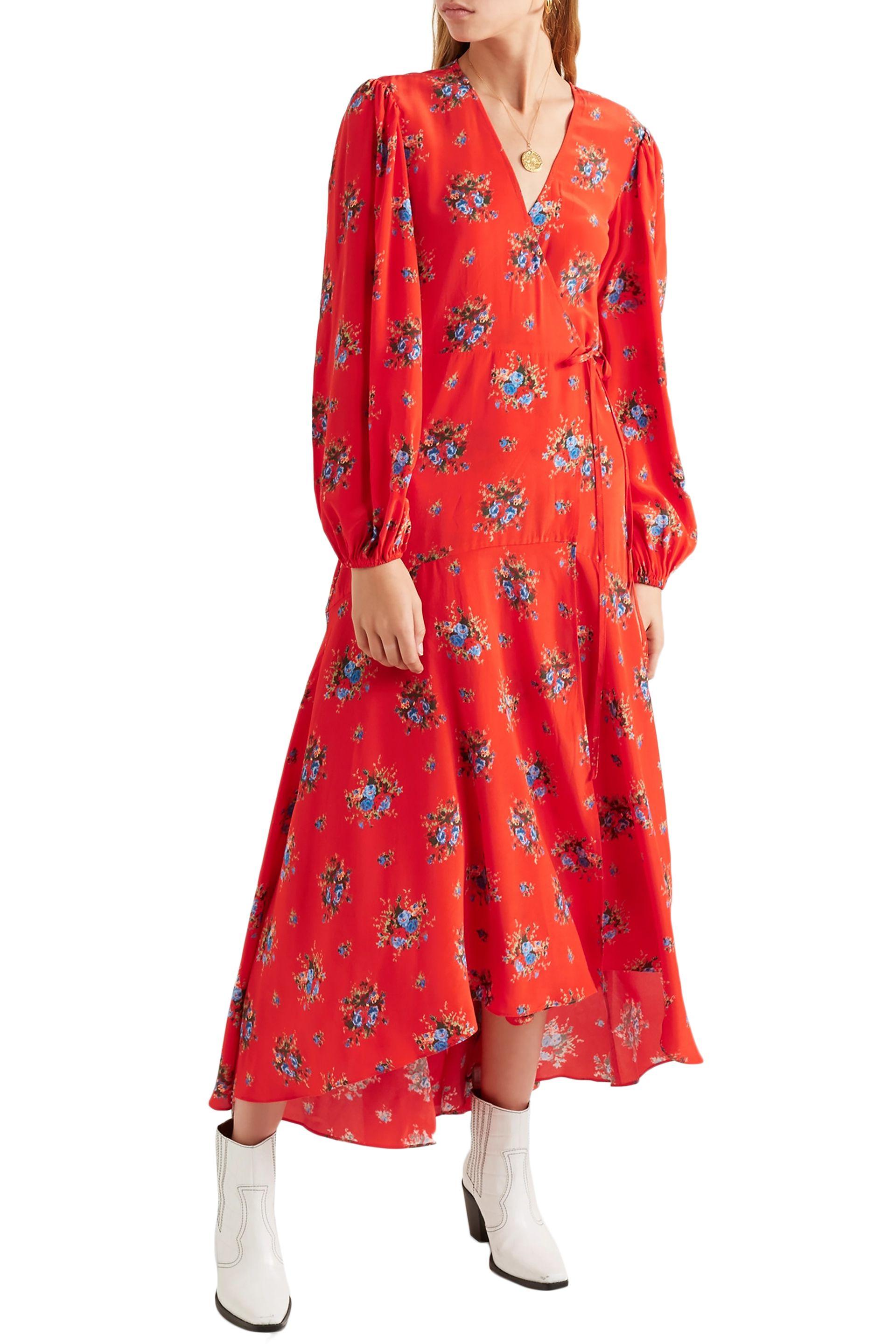 ganni kochhar wrap dress