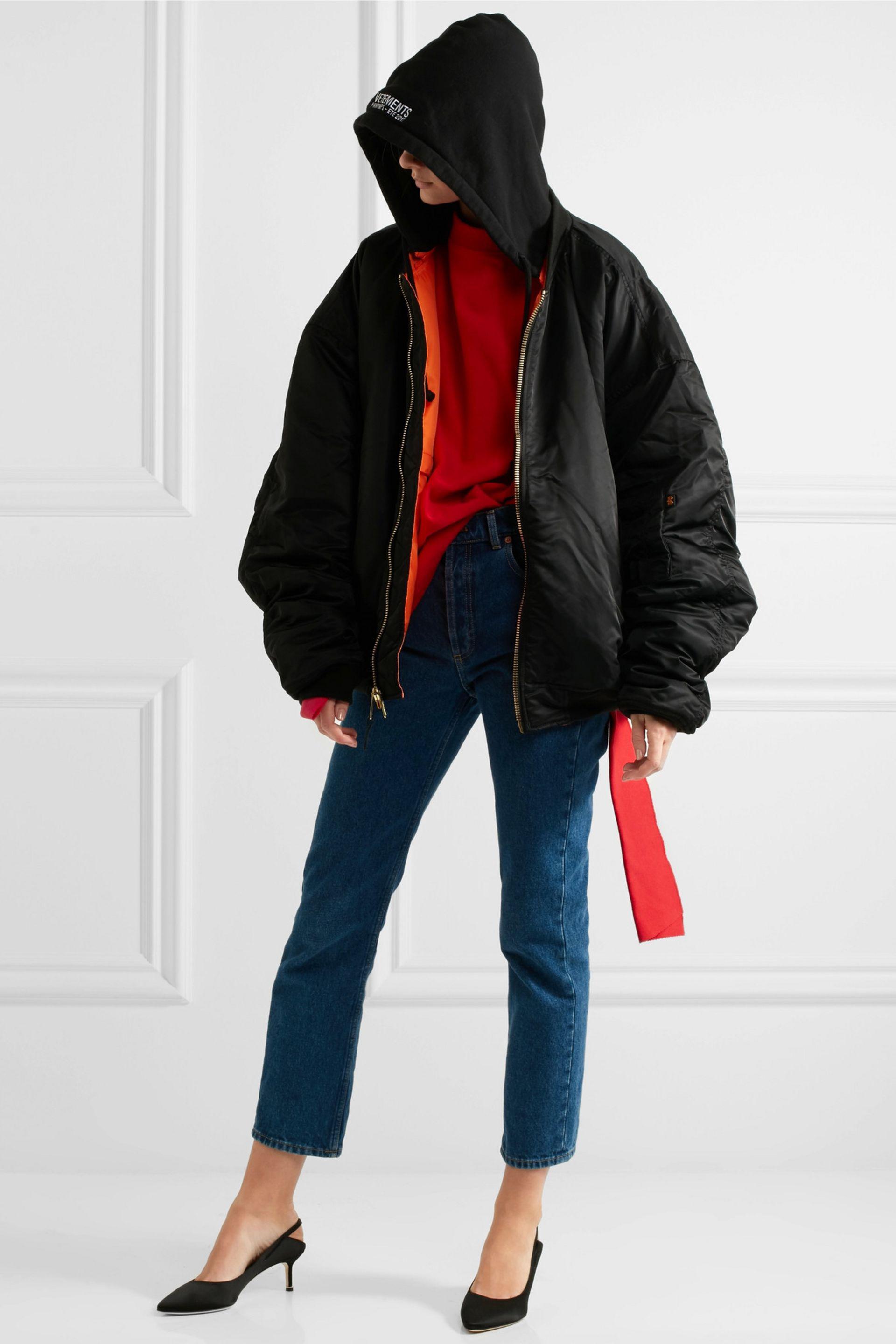 Vetements Alpha Industries Oversized Hooded Reversible Shell