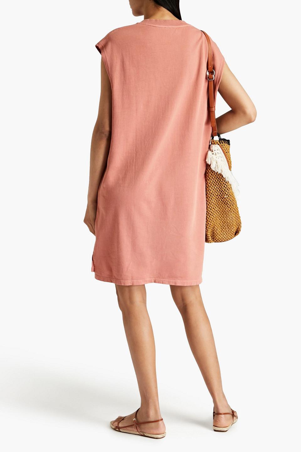 French Cotton-terry Mini Dress | Lyst