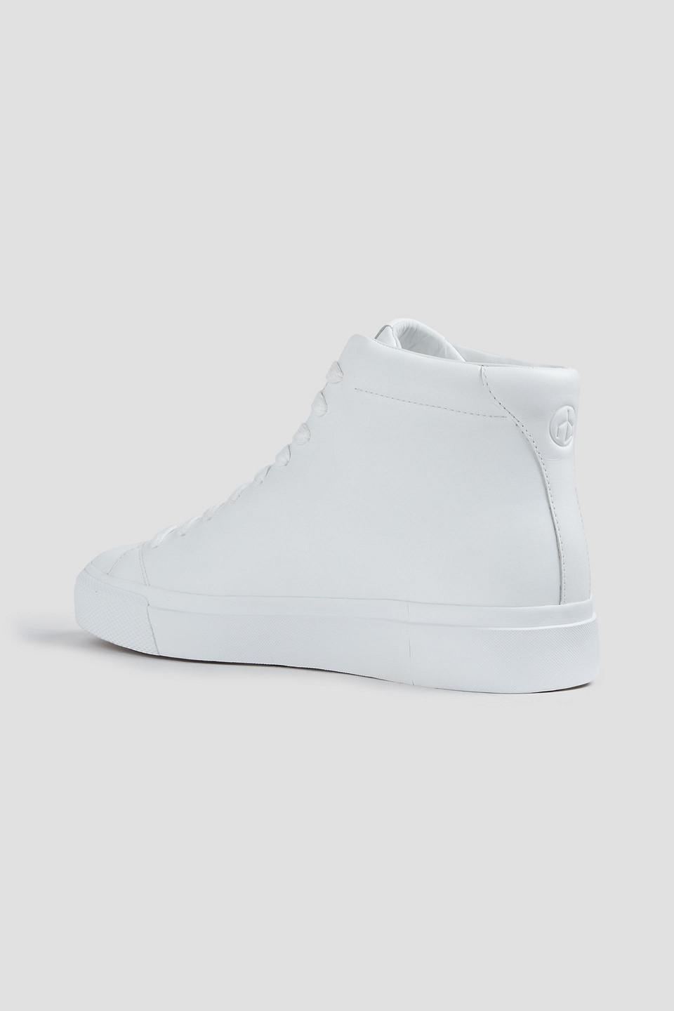 Rag & Bone Rb1 High Embossed Leather Sneakers in White for Men | Lyst