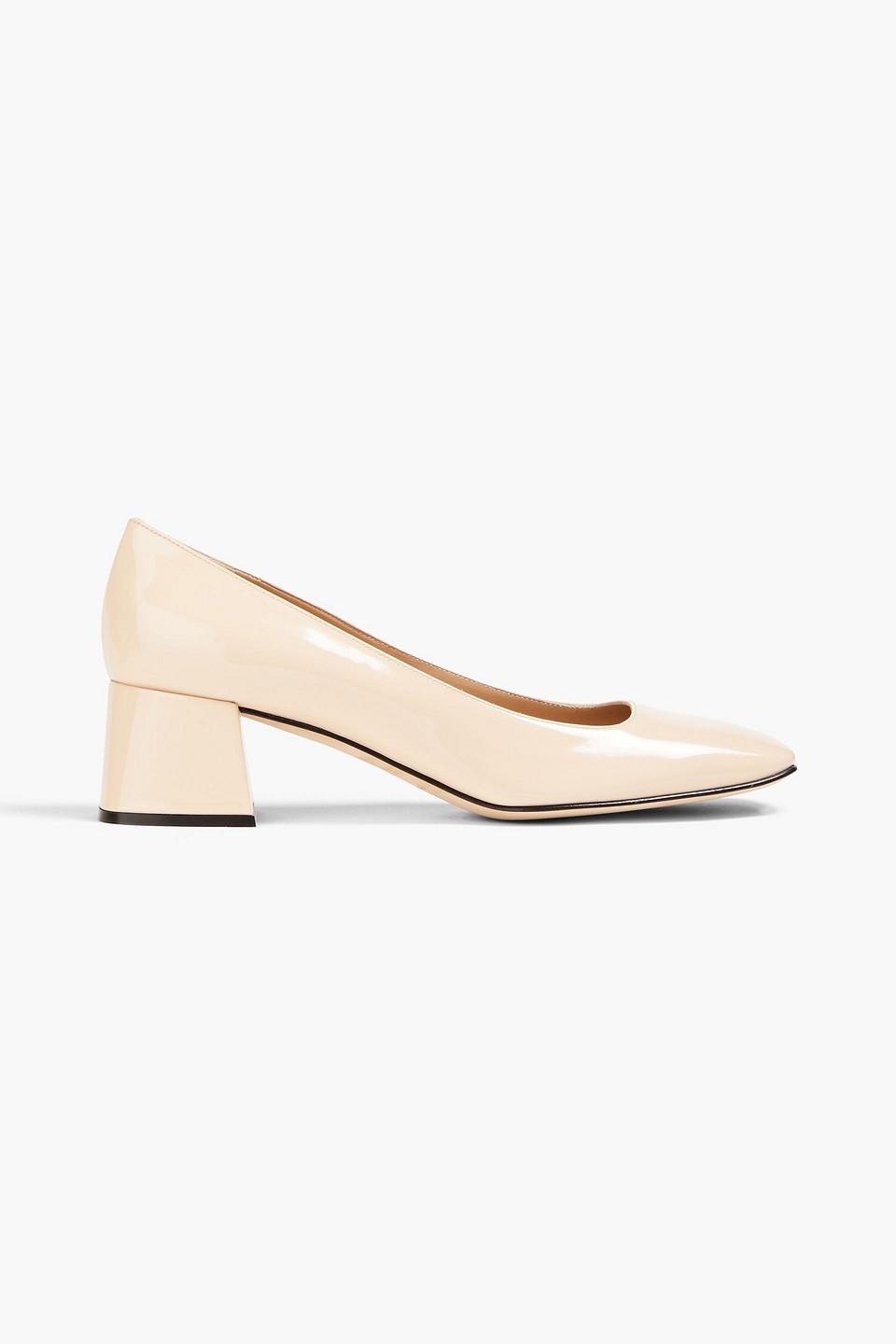 ls- nude imagesize:960x1440 Sergio Rossi Women&#180;s Natural Patent-leather Court Shoes heels - heels