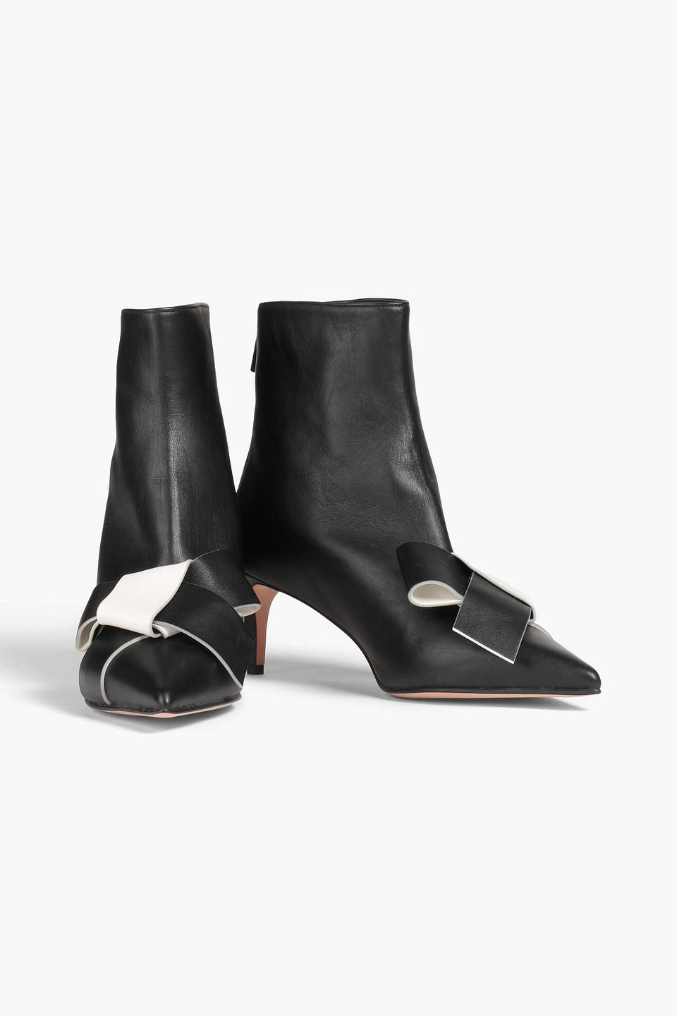 Red V Two tone Leather Ankle Boots in Black Lyst UK