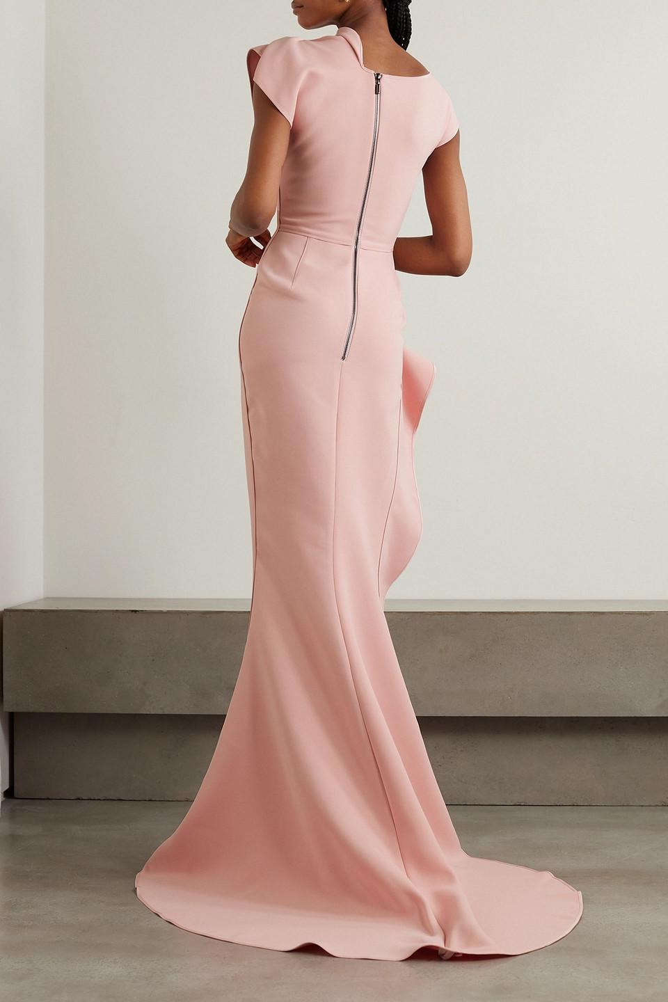 maticevski pink dress Maticevski Systema Draped Jersey Gown in Pink