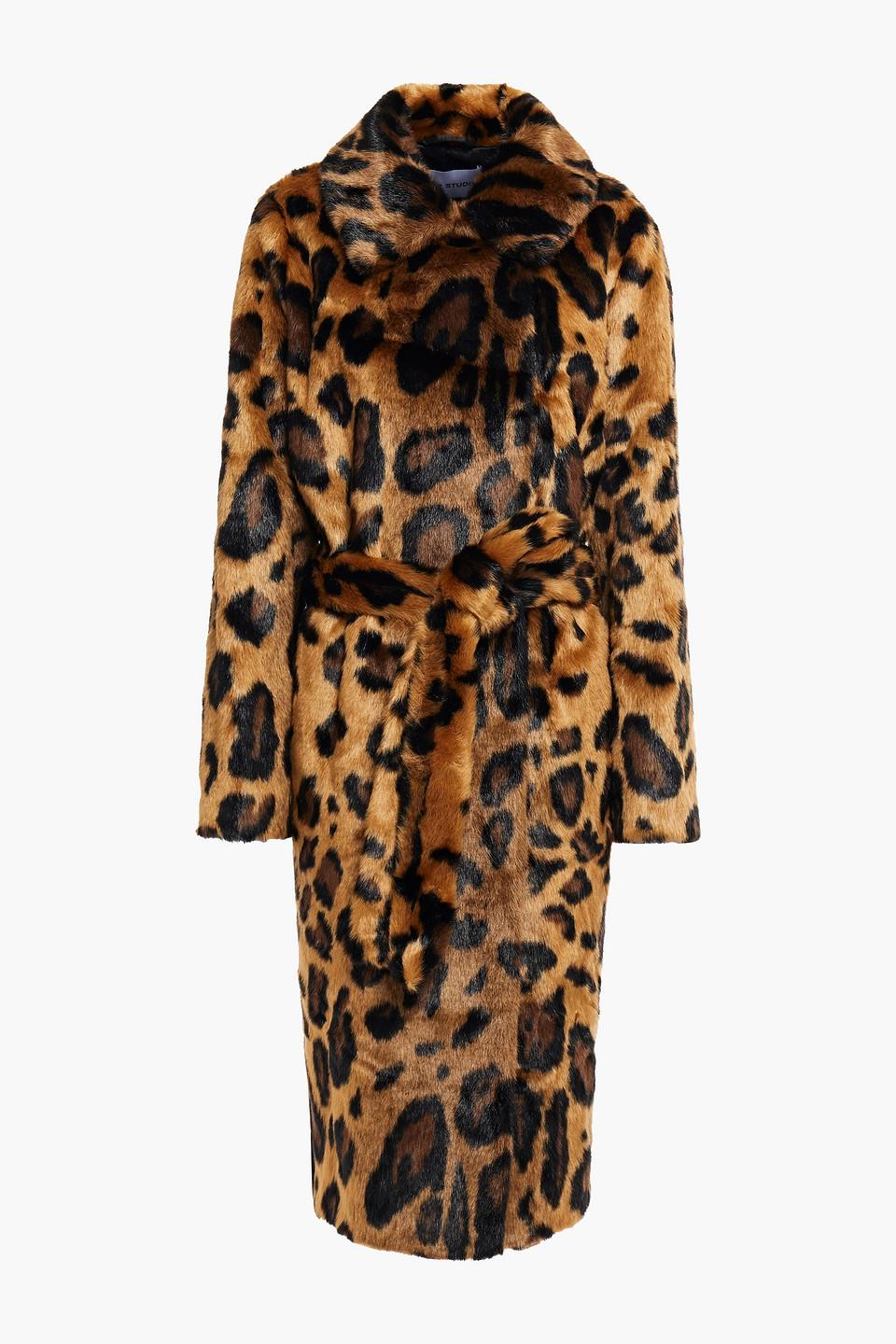 Stand Studio Irina Belted Leopard-print 