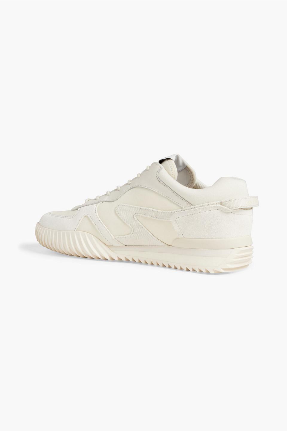 Rag & Bone Retro Runner 2.0 Shell, Canvas, Leather And Suede Sneakers in  White | Lyst