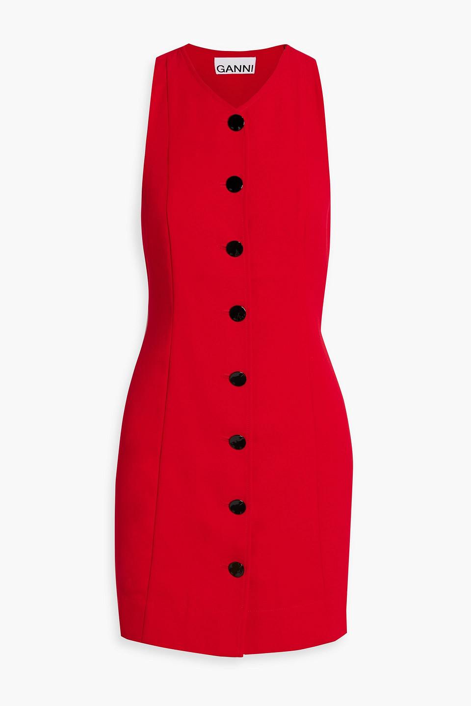 【GANNI】Red Sheer Tie String Wrap Dress ワンピース F9566_6813_047_1.jpg?sw=2000