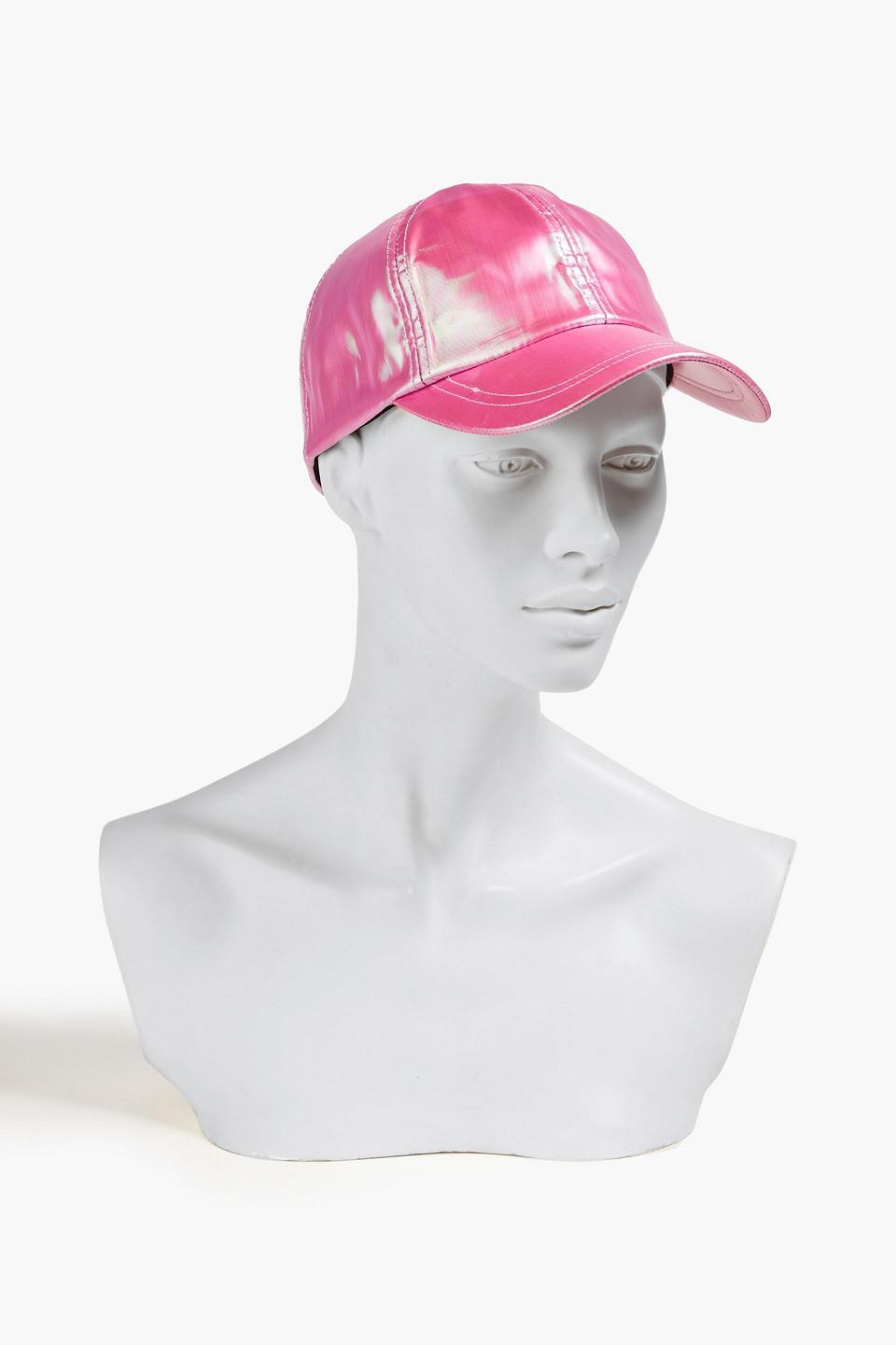 Eugenia Kim Holographic Woven Baseball Cap in Pink | Lyst